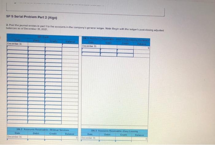 the accounting system is modified to set up separate accounts for each