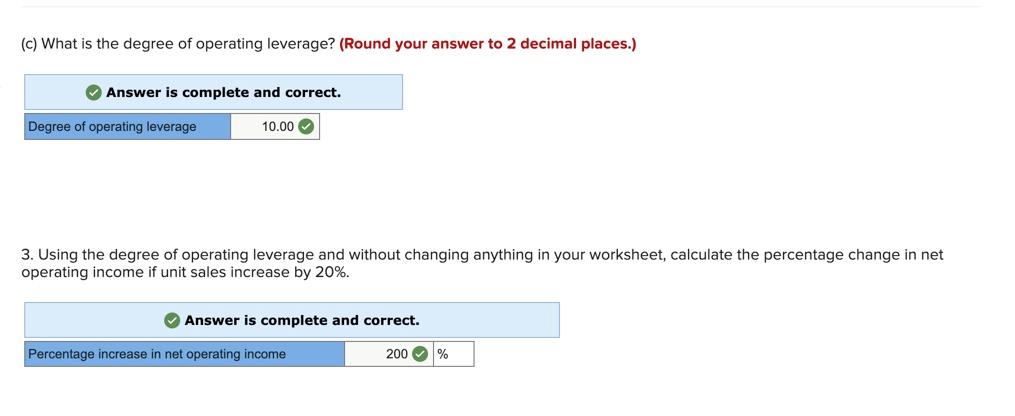 a ? below Review Problem: CVP Relationships Compute the CM ratio and
