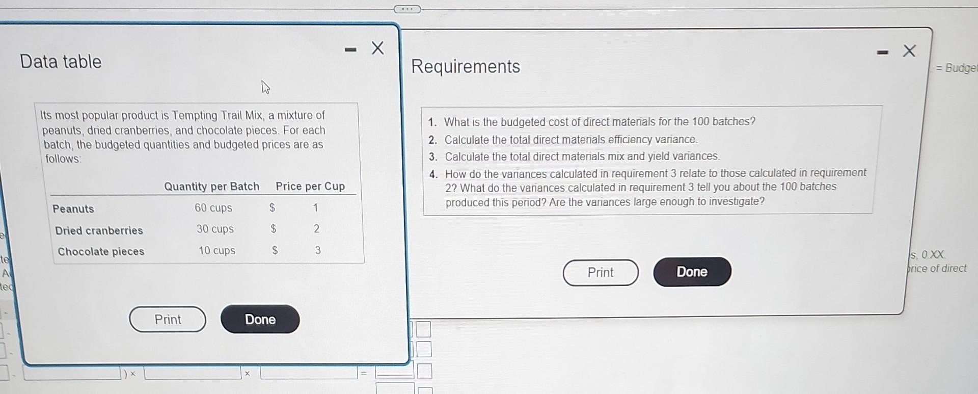 e te A ted Data table Requirements Its most popular product is