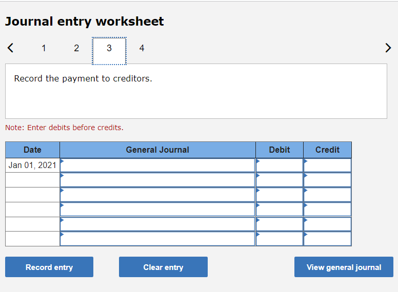 gain/loss on sale of equipment to partners. Note: Enter debits before credits.