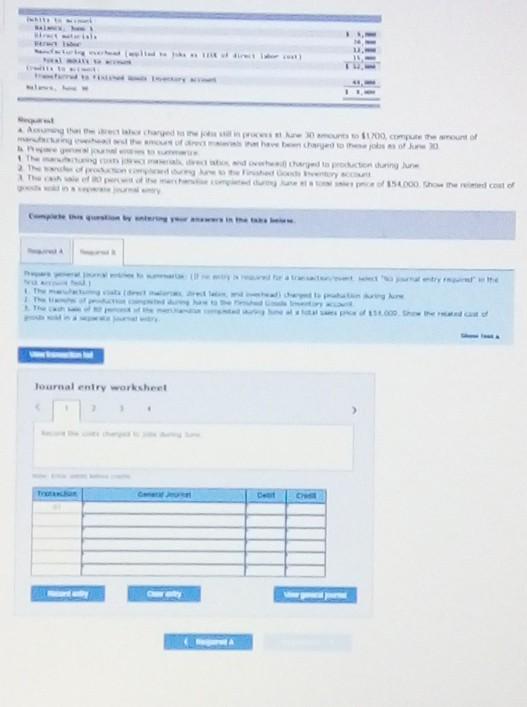 . 16 TH A Acuming that the rect labor charged to the