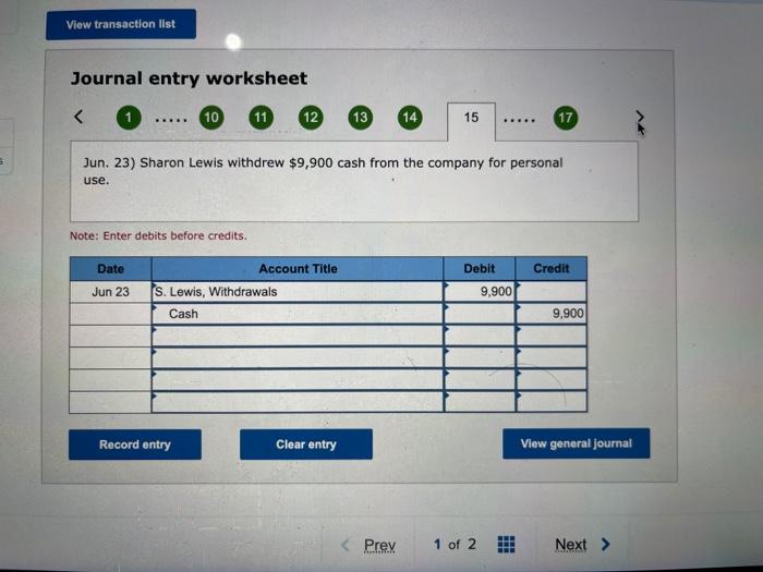 purchased $2,200 of additional office equipment on credit. Jun. 9 The company