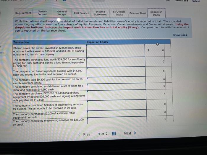 entry must keep the accounting equation in balance. Prepare the journal entries