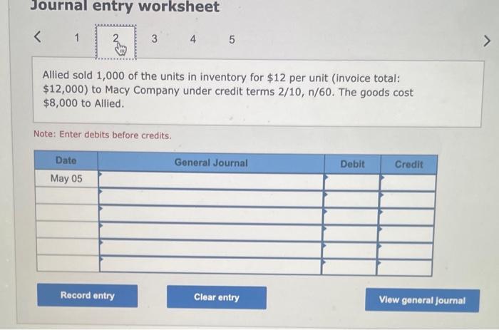first and only purchase of inventory for the period on May 3