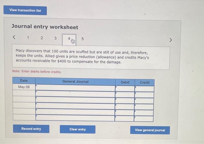 a total cost of $16,000). Note: Enter debits before credits. Date May