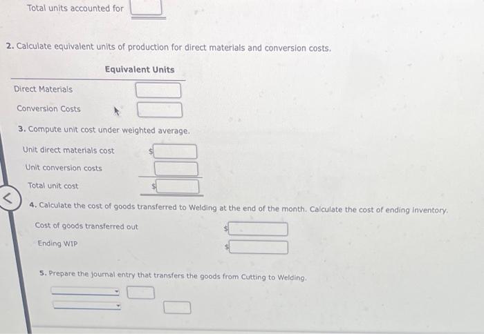processes: Cutting, Welding, and Painting. In September, the Cutting Department of the