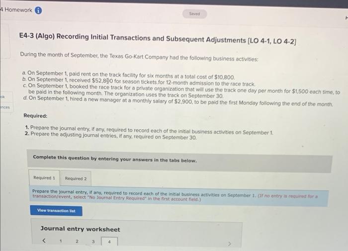 Required 1 Required 2 >