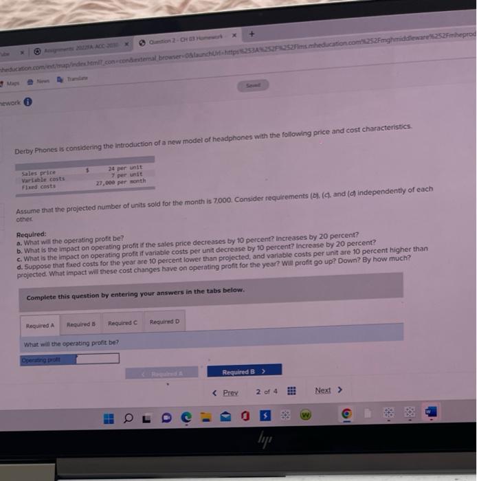 Acvigments 20221A ACC-20 Question 2-CH3 Homework heducation.com/est/map/index.html.con-condexteral browser-0&launchUr-https%253A%252F252Flims.mheducation.com%252Fmghmiddleware%2520 News By Translate Maps