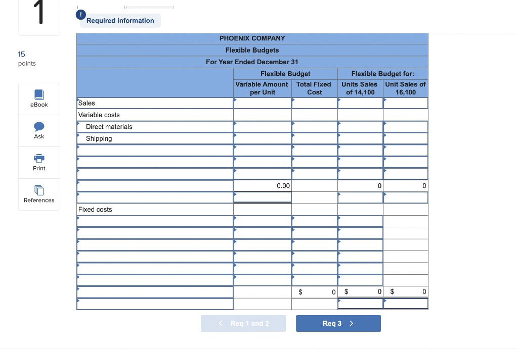 Problems below. (Algo) [The following information applies to the questions displayed below.]