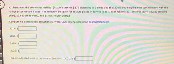 new automobile for $44,500. He uses the car 90% for business and