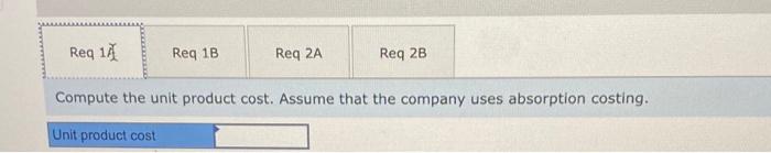 Statements [LO7-1, L07-2] Lynch Company manufactures and sells a single product. The