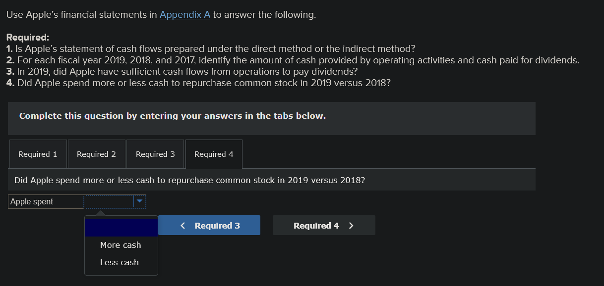 2017, identify the amount of cash provided by operating activities and cash