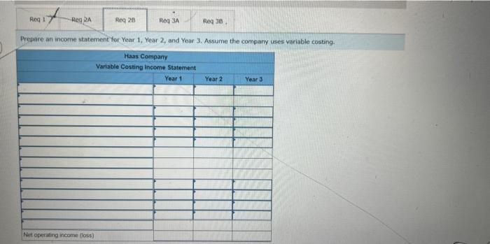 Variable costs per unit: Manufacturing: Direct materials Direct labor Variable manufacturing overhead