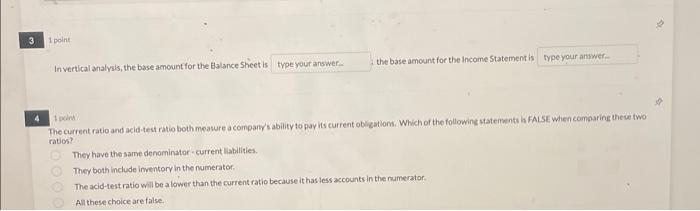 Chosen) Profitability Market prospects No Answers Chosen No Answers Chosen Possible answers