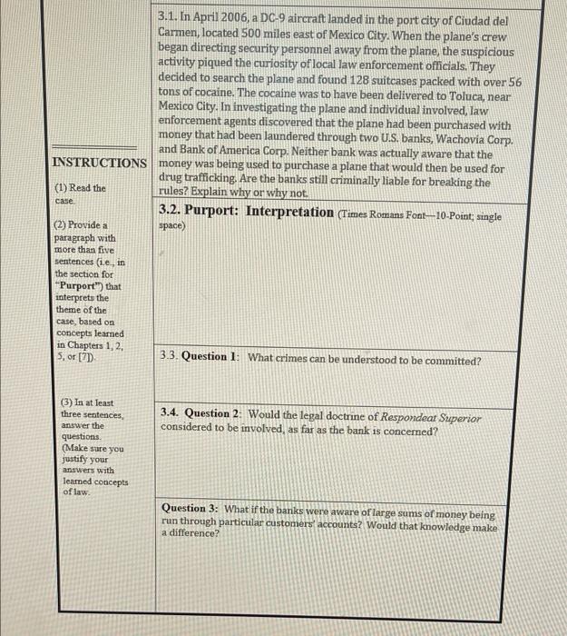 of the case, based on concepts learned in Chapters [1]. 2, 5,