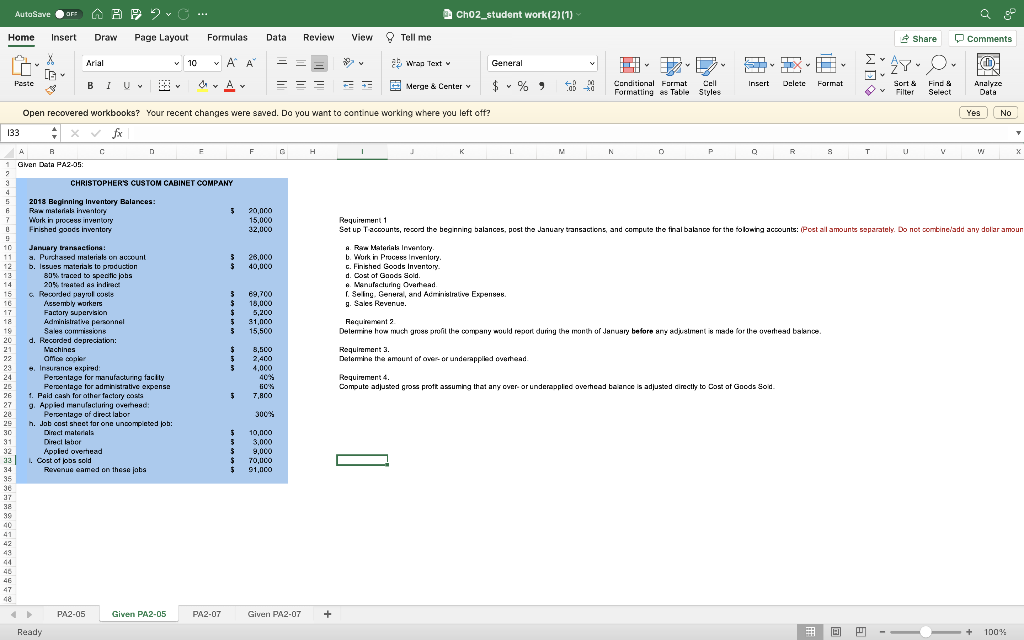 AutoSave OFF Home Insert Draw Page Layout X Arial Peste BI U