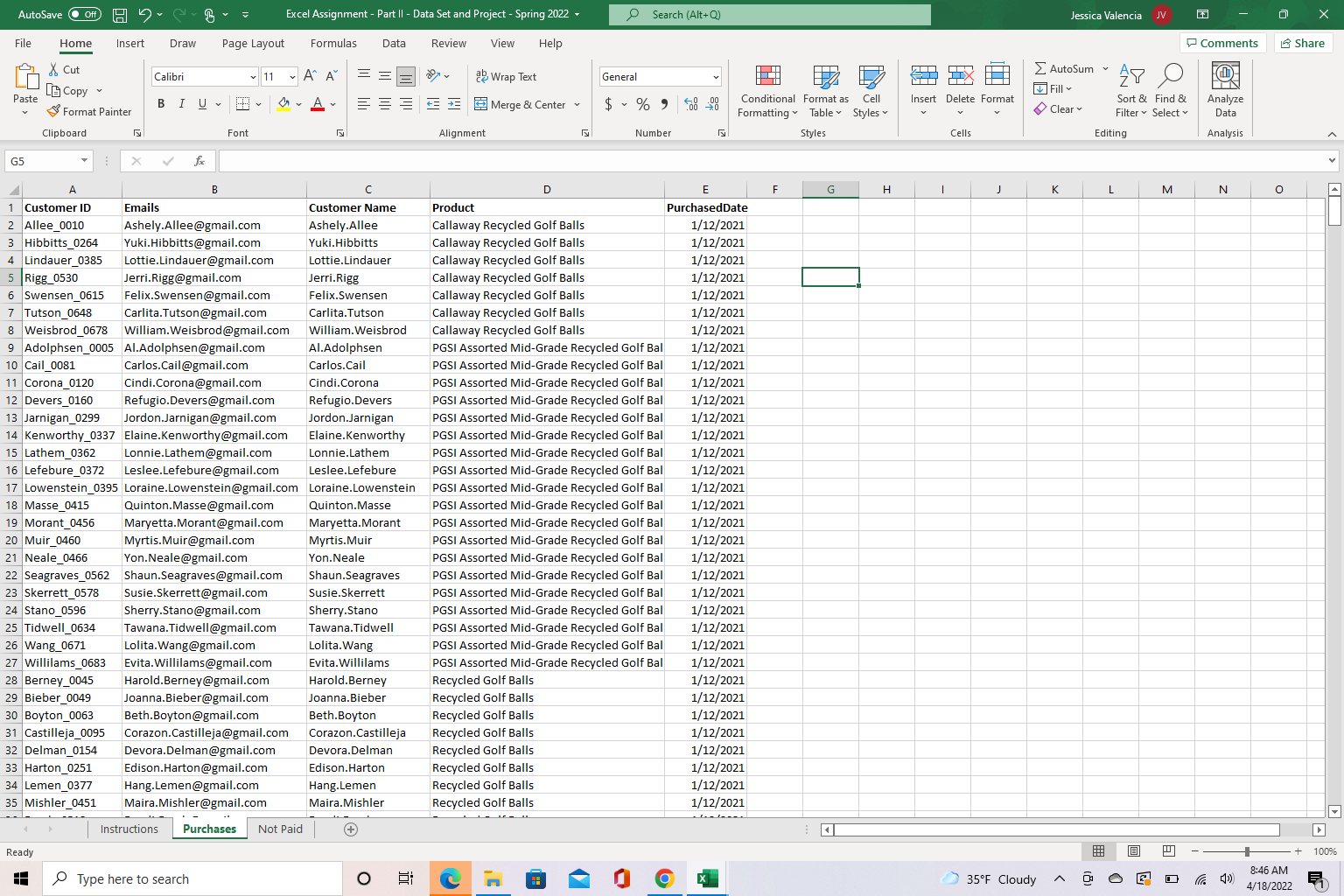 Spring 2022 Search (Alt+Q) Jessica Valencia JV Comments Share File Home Insert