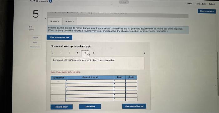 of transactions involving sales on credit, accounts receivable collections, and bad debts.