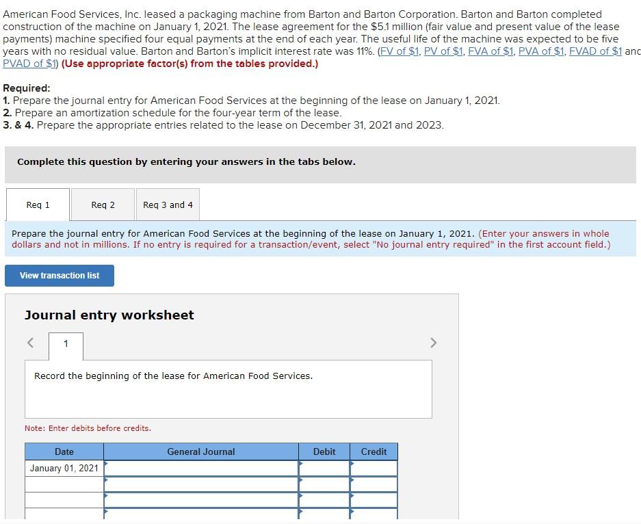 American Food Services, Inc. leased a packaging machine from Barton and Barton