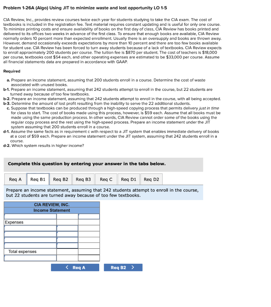 1-5 CIA Review, Inc., provides review courses twice each year for students