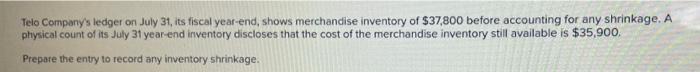 The company uses the perpetual inventory system. Note: Enter debits before credits.