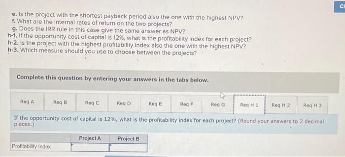 52 a. If the opportunity cost of capital is 12%, which of