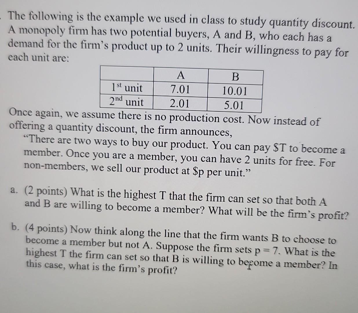 - The following is the example we used in class to study