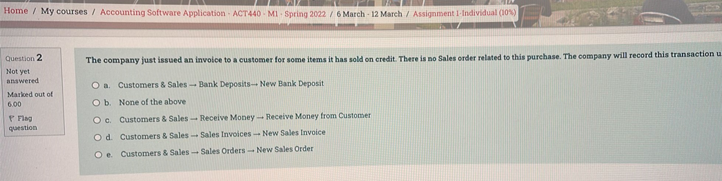 M1 - Spring 2022 / 6 March - 12 March Assignment 1-Individual