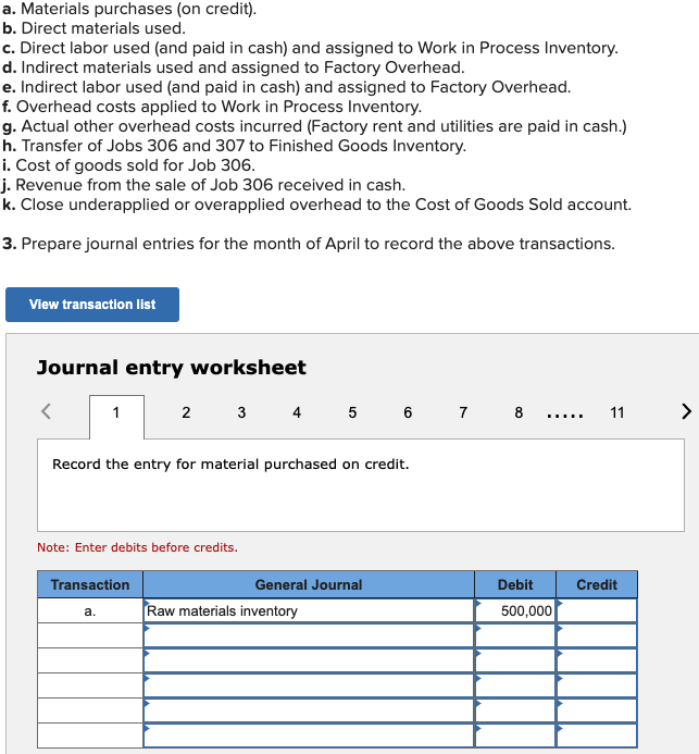 of cost of goods manufactured LO P1, P2, P3, P4 [The following