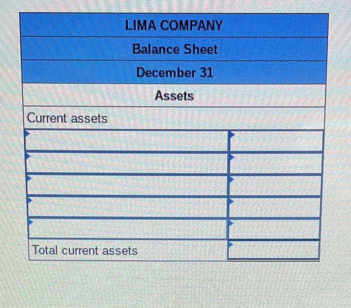 Company's classified balance sheet as of December 31. Adjusted Trial Balance. Cash