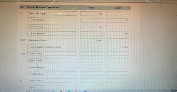 January 1, 2020. During the first month of operations, the following transactions