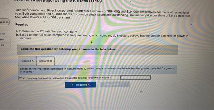 2 033401 eBook Hint Ask Lake Incorporated and River Incorporated reported.net incomes