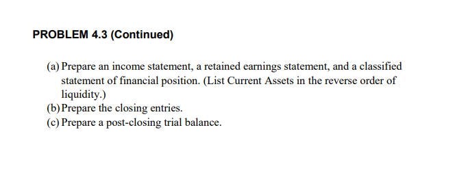 statement columns of the worksheet for Bray Music are shown as follows