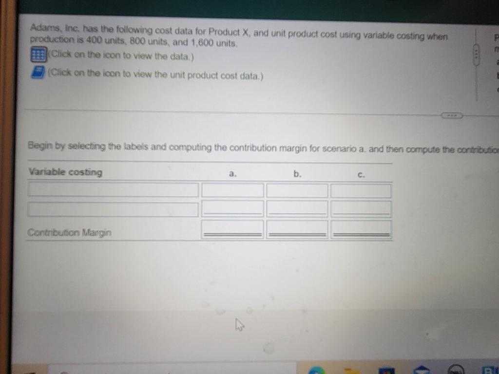 36 $ 36 $ 36 Direct labor 59 59 59 10 10