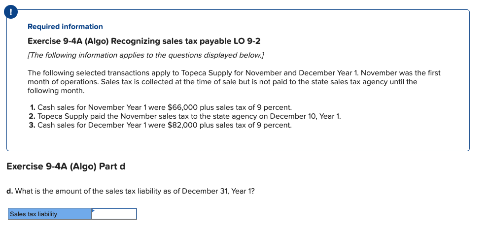 transactions apply to Topeca Supply for November and December Year 1. November