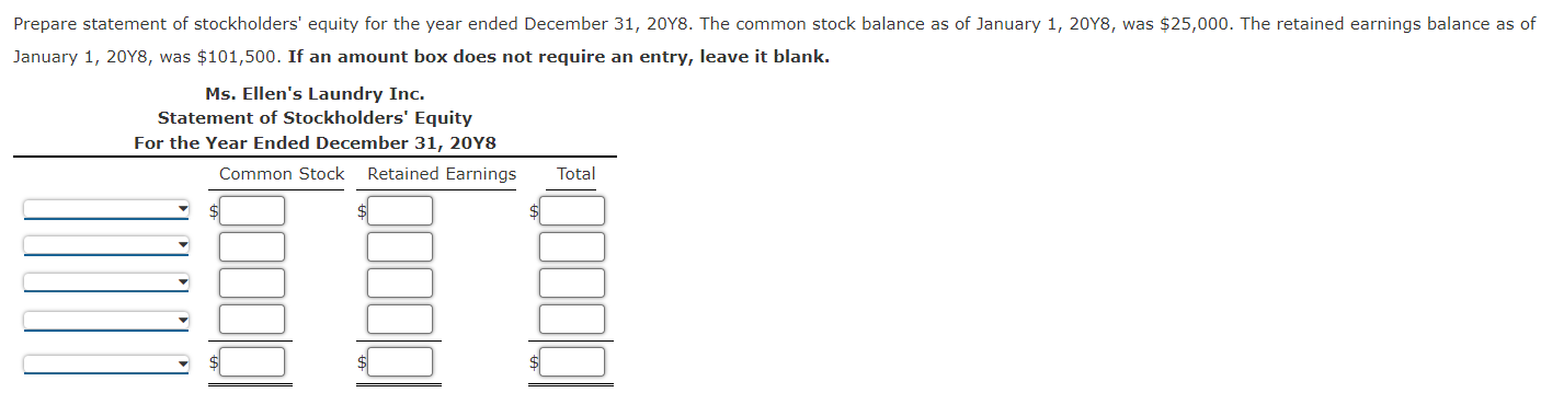 using the integrated financial statement framework. If an amount box does not