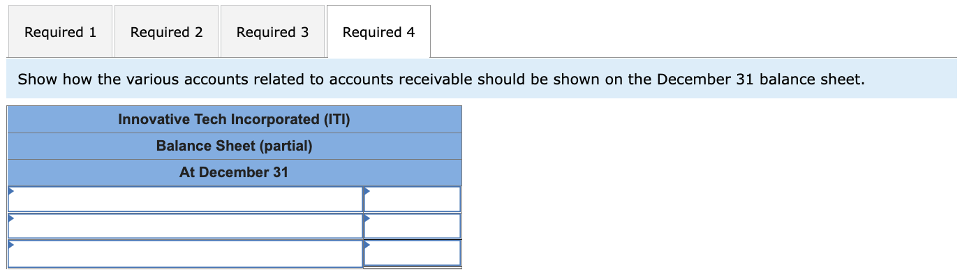 to estimate bad debts. During November, ITI sold services on account for