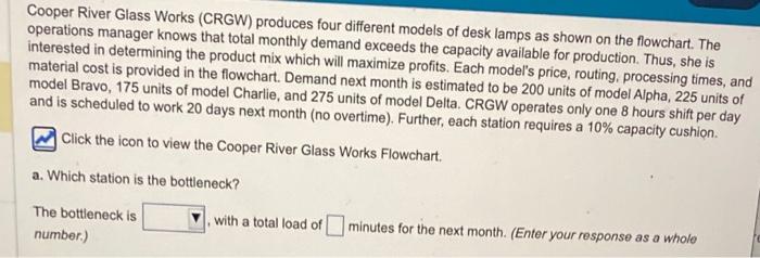 1 Station 2 Station 3 Station 4 Q Product: Alpha Price: $65/unit