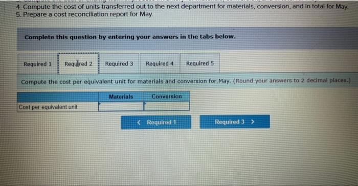 to completion. Information on work in the first department, Cooking, is given