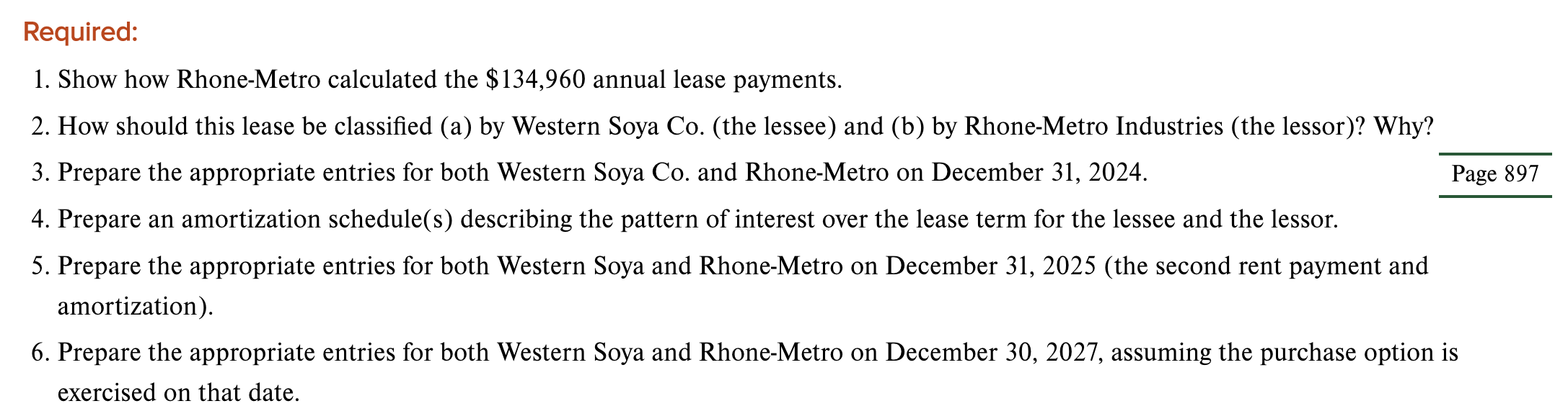 nonlease payments; sales-type lease LO15-3, LO15-6, LO15-7 Rhone-Metro Industries manufactures equipment that