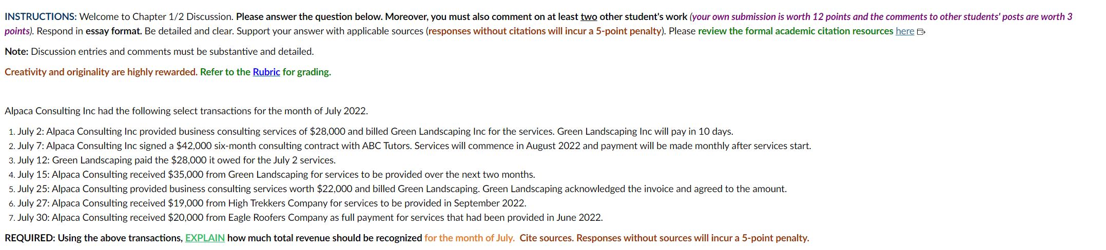 INSTRUCTIONS: Welcome to Chapter 1/2 Discussion. Please answer the question below. Moreover,