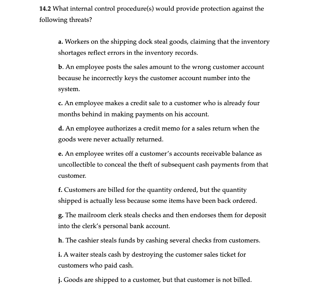 Detective Control Recommendations for System Failures The basis for Case 7 is