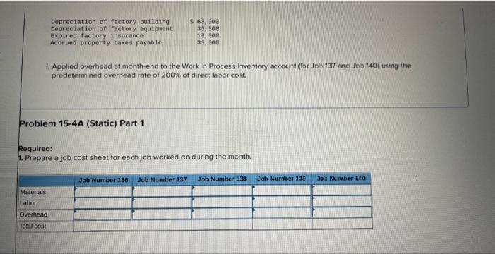 the questions displayed below.) Watercraft's predetermined overhead rate is 200% of direct