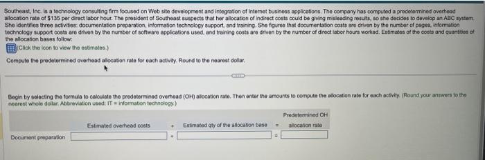 Estimated Cost Allocation Base $ 136,000 Pages Estimated Quantity of Allocation Base