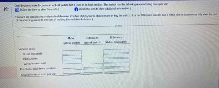 K Opti Systems manufactures an optical switch that it uses in its