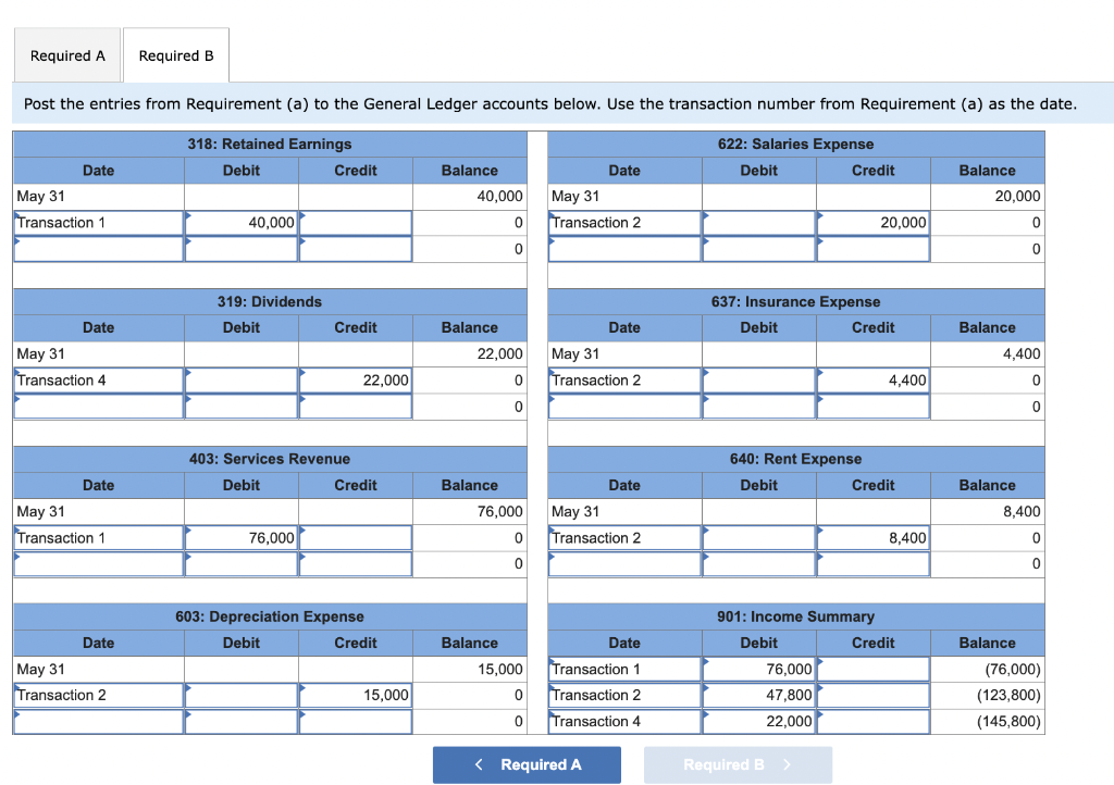 Date PR Debit Account Number 319 Credit Insurance Expense Balance Date PR