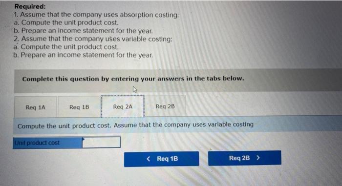 costs per unit: Manufacturing Direct materials Direct labor Variable manufacturing overhead Variable