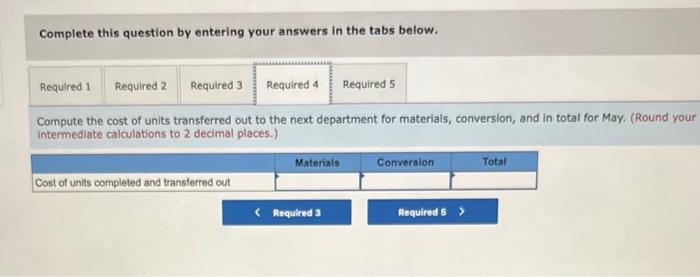 complete; conversion 90% complete Pounds started into production during May Pounds completed