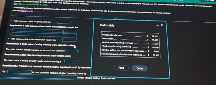 statements Requirement Gross Prof Identify the formula, than compute Gross proft Requirement