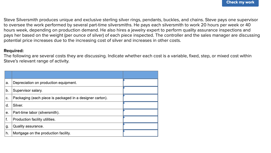 relevant range. A cost that remains the same in total regardless of